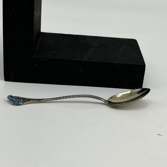 Antique, Gorham Silver Baby Spoon w/Flowers - Picture 7 of 7